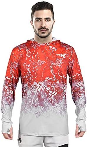 KastKing UPF 50 Fishing Hoodie Shirt for Men and Women, Long Sleeve Fishing Hiking Shirt, Breathable Moisture Wicking, Medium