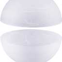 Alabaster White Replacement Glass Shade for Medium Base Socket Floor Lamp, Torchiere Lamp, E26 Base, 1-5/8" Fitter, 12" Diameter x 5.5" Height