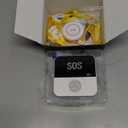 3 Pack Wireless Caregiver Call Button for Elderly at Home, WIFI Panic Button, Help Button, Alarm for Senior Citizens w Sound Light Alarm, App Alert, Emergency Response Button, Caregiver Pager