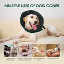 Dog Cone Collar After Surgery for Large Dogs, Adjustable Soft Cone for Dogs to Stop Licking, Professional Elizabethan Collar for Pet, Recovery Cones for Wound Healing & Hot Spots