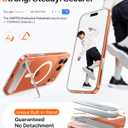 TORRAS Strong Magnetic & Seamless Stand for iPhone 17 Pro Max Case, Anti-Yellowing, Fit for MagSafe, Military Grade Drop Protection, Adjustable Kickstand Slim for iPhone 17 Pro Max Case Diamond Clear