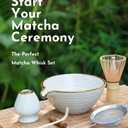 Matcha Whisk Set,Matcha Set,Matcha Kit,Matcha Bowl with Spout,Scoop,Sifter,Bamboo Whisk,Chasen Holder,Mothers Day Gifts for Mom Women her Grifend,Gifts for Christmas