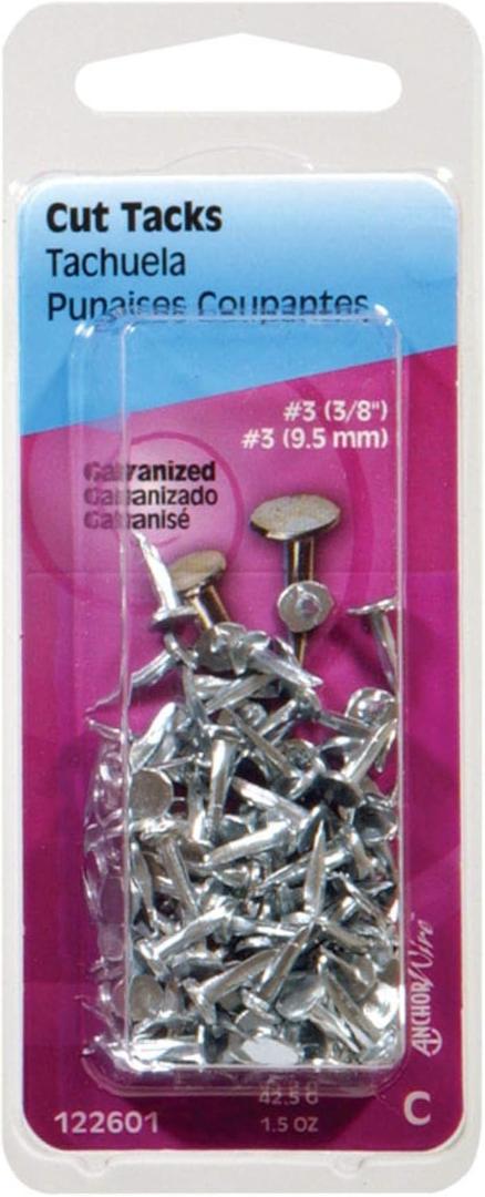 Hillman No. 12 x 11/16 in. L Galvanized Silver Steel Cut Tacks 1.75 pk, 2 pack