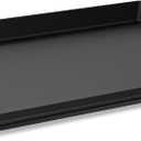 Updated Cast Iron Griddle for Gas Grill, 23" x 16" Large Matte Porcelain Enamel Griddle for Gas & Charcoal Grills, Universal Flat Top Plate with Extra High Sidewalls for Camping, Tailgating, Parties