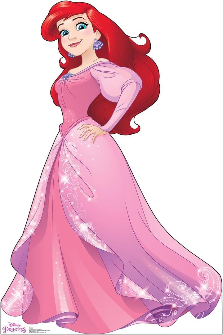 Cardboard People Ariel Life Size Cardboard Cutout Standup - Disney Princess Friendship Adventures