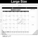 GuassLee Large Desk Calendar 2026-2027, 19 Months, 22" x 17"