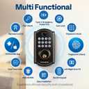 VIVOHOME Smart Lock for Front Door with Gateway, Keyless Entry Door Lock with Fingerprint, WiFi App Remote Control, Electronic Keypad Deadbolt with User Management