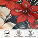 Tropical Floral Satin Pillowcase for Hair and Skin, Standard Size Slip Silk Pillow Covers Satin Pillowcase Without Zipper Pillow Cases 20"x26" Silk Pillowcases for Bedroom Sofa Home Decor (Flower9)