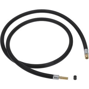Tire Inflator Extension Tube Air Pump Extend Hose Adapter Tire Valve for Car Motorcycle Bicycle Durable Rubber 51.18inch M8x0.8 7mm ID Black