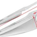 Chrome Front Fork Mount Wind Deflectors Windshield for 1995-2023 Harley Touring Road King Street Glide Electra Glide FLHR FLHRC FLHRS FLHT FLHX