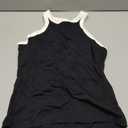 SUUKSESS Women Padded Cotton Ribbed Tank Tops High Neck Racerback Basic Tops (Black, XL)