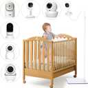 Baby Monitor Floor Stand Compatible with HelloBaby, Nanit Pro, Infant Optics, Babysense, Owlet, Baby, Bonoch, Adjustable Height from 37.4-69, Universal Baby Camera Stand Mount, Safety for Nursery