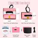 BetterSub 2in1 Combo Mini Portable Hat Press Heat Press Machine (Pink)