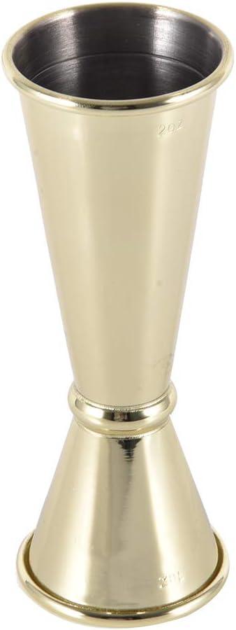 Bar Wine Cocktail Shaker, Stainless Steel Measuring Cup Double Jigger Bartending Cocktail Jigger Measuring Tool Accessories Bar Measuring Jigger Bar Accessories(Gold)