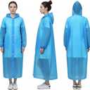 Waterproof Rain Poncho, Long Clear Raincoat, Reusable Rain Wear for Women, Women's raincoat, Smaller-sized men's raincoats（4PCS）
