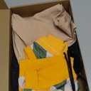 Liitrsh 8 Pcs Old Man Costume for Kids Grandpa Costume 100 Days of School Halloween Vest and Pants for Boys (5-7 Years, Yellow Green Plaid)