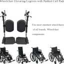 Wheelchair Lift Leg RestWheelchair Foot RestDrive Wheelchair Parts for Standard Wheelchairs1pair