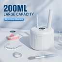 45kHz Ultrasonic Retainer Cleaner Machine, 200ML Dental Deep Cleaning Pod for Dentures, Aligners, Invisalign, Mouth Guards, Night Guards, Jewelry, Toothbrush, 5/10/15 Mins Timer