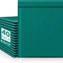 Fuxury Thick Bubble Mailers 8.5x12 40 Pack Large Bubble Envelopes Opaque Cushioning Mailer for Small Business Mailing Books Clothes Makeup Supplies Forest Green #2