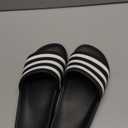 adidas Unisex Adult Adilette Aqua Slide Sandal (10 Women/9 Men, Dark Blue/White/Dark Blue)