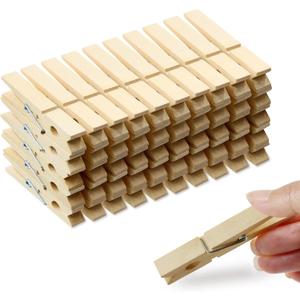 (Pack of 50) Wooden Clothespins About 2-7/8" Long