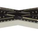 Bachmann Trains - Snap-Fit E-Z TRACK 30 DEGREE CROSSING (1/card) - NICKEL SILVER Rail With Gray Roadbed - HO Scale