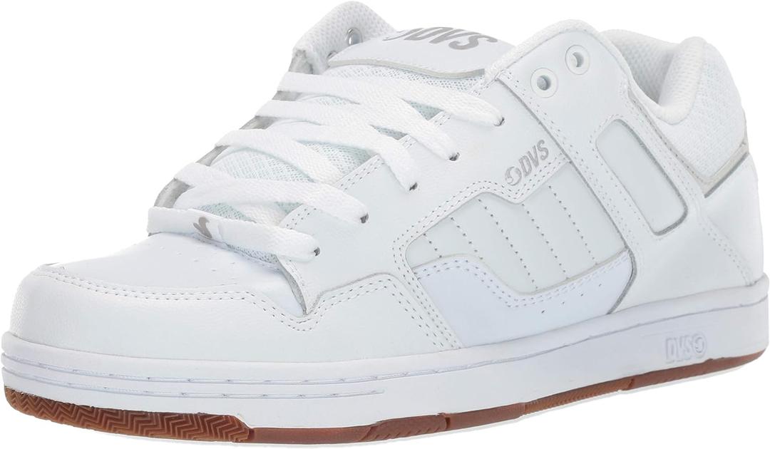 Dvs Footwear Mens Enduro 125 Skate Shoe Sneaker (White Reflective Gum New Black) (Size 12)