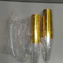 SUREHOME Gold Champagne Flutes Plastic Champagne Glasses Disposable 40 Pack 5Oz Gold Rim Crystal Stemware Wedding Toasting Wine Mimosa Glasses Cups Bulk for Birthday New Years Eve Party Supplies 2026