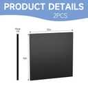 TAKASHIIQI HDPE Sheet, 1/2 Inch Thick, Black, 24 x 48 in, 1 Pack
