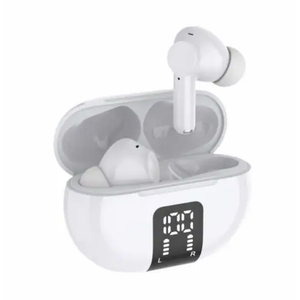 Helix True Wireless Earbuds With Digital Read Out - White