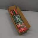 12 Bundles Artificial Fall Flowers for Outdoors Fall Thanksgiving Decorations, UV Resistant Fake Mums Realistic Fake Fall Plants Faux Plastic Flowers for Outdoor Home Gardens Porch Fall Decor(Orange)