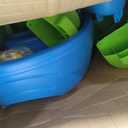 Step2 Rain Showers Splash Pond Water Table, Kids Water and Sand Activity Sensory Playset, Summer Outdoor Toys, 13 Piece Water Toy Accessories, For Toddlers 1.5+ Years Old, Blue & Green, 39 X 24 X 32