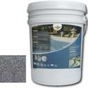Self-Leveling Epoxy Colored Sand Floor Paint - Heavy Duty Quartz Floor Coating (Sea Gray,20KG/700OZ) - Slip-Resistant, Waterproof & Wear-Resistant for Indoor/Outdoor Garage, Basement, Shop, Concrete