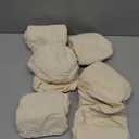 Genina Waterproof Seat Covers for Dining Room Chair Covers Waterproof Dining Chair Covers (6 PCS-Rear-gapped, Beige)