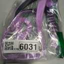 Dog Friendly Co. Bungee Dog Leash | Strain Free & Shock Resistant for Control | Neoprene Padded Handle, Heavy-Duty Carabiner Clip, and D-Ring | Purple, Size Regular