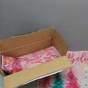 3 Pcs Christmas Kitchen Rug and Mat Set Washable Pink Xmas Tree Kitchen Floor Mats Waterproof Non Slip Farmhouse Merry Christmas Doormat Holiday Xmas Decor for Home Office Bathroom Party Decor