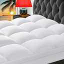 CHOKIT Queen Mattress Topper, Extra Thick Pillow Top Mattress Pad for Back Pain Relief, Cooling Bed Topper Mattress Cover with 8-21 Inch Deep Pocket