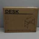 Small Makeup Vanity Desk 27.5''W with Mirror and Lights, Vanity Desk with 3 Fabric Drawers and Height-Adjustable Stand, Vanity Table for Girls Gifts, Bedroom and Small Spaces, White