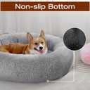 JOLLYVOGUE Dog Bed, Calming Anti-Anxiety Large Dog Bed, Fluffy Donut Cushion for Medium and Large Pets (27"/30"/36")