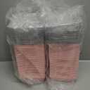 Ocmoiy Pink Charcuterie Boxes with Clear Lids 4x4 Inch, 100 Pack Square Kraft Bakery Cake Slice Boxes with Window, Dessert To Go Containers (100)