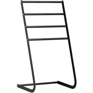 Standing Towel Rack Towel Stand 4 Tier 32.2" Tall for Blanket Sturdy Poolside Beach Modern Blanket Ladder Holder Drying Display