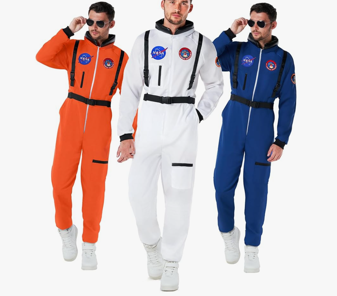 Morph Astronaut Costume Adult, Space Suit Men, Mens Halloween Costume Astronaut Suits, Nasa Space Suit Adults Large