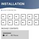 NeatiEase 12 Set Peel and Stick Wall Molding Trim Kit, 24" x24" Premade Wainscoting Panels, Self Adhesive Moulding Panel for Interior Walls Picture Frame