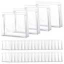 Xuniea 50 Pcs Mini Clear Makeup Bag Small Clear Zipper Pouch Travel Plastic Cosmetic Organizer Waterproof for Toiletries Swimsuit Bikini Bathing Suit(5.9 x 5.1 x 1.45 in,Transparent)