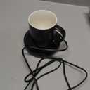 BESTINNKITS Smart Coffee Cup Warmer Set, Auto On/Off Gravity-induction Mug Office Desk Use, Candle Wax Cup Warmer Heating Plate (Up To 131F/55C), 14oz (Black)