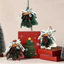 2 x Car Air Fresheners, Christmas Scented Hanging Ornaments, Winter Fir & Spice Gingerbread & Holiday Bonfire Scents Cards Air Freshener for Car, Home, Office, Holiday Dcor Gift  3 Pack