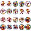 30 x Edible Cupcake Toppers  Iron Warrior Inspired Collection of Edible Cake Decorations | Uncut Edible on Wafer Sheet