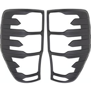 Matte Black Tail Light Trim Pair for Ford Ranger 2012-2021 Left Right Cover