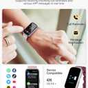 Fitness Trackers for Women/Men, Smart Watches for Women with Sport Activity Tracker, Fitness Watch with Heart Rate, Blood Oxygen Monitor, Sleep Tracker, IP68 Android Smart Watch with 4 Straps, Gift