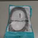 2 x 26FT 60W USB C to USB C Right Angle Fast Charging Cable,Long Cord Nylon Braided, Type C Charger Cord for,Apple-iphone 15,Sam-sung GalaxyS24 S23 S22 A15,iPad Pro/Air,Pixel 5/4 XL,One-Plus 8T,PS5 (Grey)